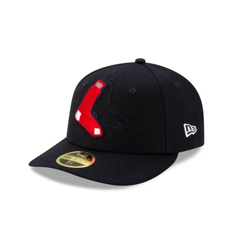 MLB Boston Red Sox Logo Elements Low Profile 59Fifty Fitted (DQR6614) - Blue New Era Caps